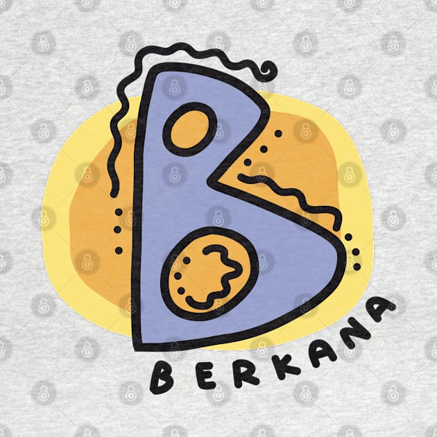 BERKANA Rune Colorful Doodles by El Onix